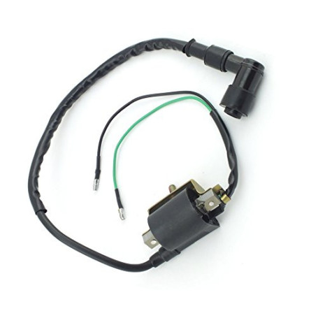 OxoxO Bobine d'allumage avec 2 fils compatible avec 4 temps 50 cc 70 cc 90 cc 110 cc 125 cc ATV Dirt Bike Go Kart Honda XR50 CRF