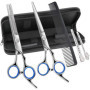 Ciseaux De Coiffure Professionnels Ciseaux Pour Cheveux Barbier 7 Pcs Kit Ciseaux De Coiffure Ciseaux De Coupe De Cheveux Gauche