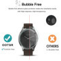 OOTSR [3 Pièces Protection Écran compatible pour Garmin Vivomove HR, Film Protecteur en Verre Trempé compatible pour Garmin Vivo