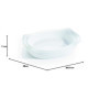 Plat de cuisson blanc 38 x 28 cm Smart Cuisine Carine