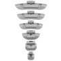 HASKYY Lot de 225 Poids à Percussion pour Jantes en Acier // 50 de 5 g, 10 g, 15 g // 25 de 20 g, 25 g et 30 g chacune