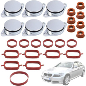 Twowinds - Bouchon Collecteur Admission (32mm) Compatible avec BMW E39 E46 E60 E63 E64 E82 E88 E90 E92 E93 X3 X5 E87 X6 - Suppri