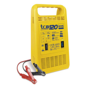 GYS TCB 120 120-CHARGEUR AUTOMATIQUE-12 V-Livre avec Pinces DE Charge ISOLEES, Noir