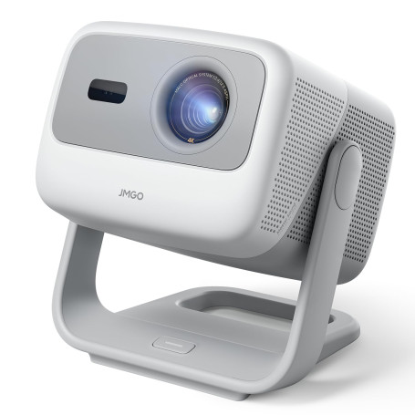 JMGO N1S 4K Mini Videoprojecteur, Triple Laser, 1100 ISO Lumens, Gimbal Instantané Autofocus, Google TV, Netflix, 110% BT.2020, 