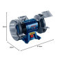 Bosch Professional Touret à meuler GBG 35-15 - 060127A300, Bleu, Size - Ø150 mm 350 W