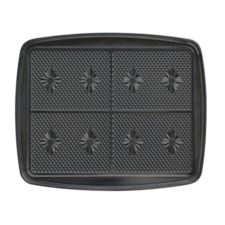LAGRANGE Jeu de plaques Gaufrettes, compatible avec tous les gaufriers "Super2", Plaques en aluminium moulé, Revêtement antiadhé