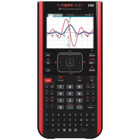 Texas Instruments TI-NSP CX II Cas FC Calculatrice Graphique, le noir