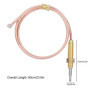Thermocouple à gaz universel M8 filetage chauffage brûleur à gaz sonde thermocouple 600mm pièces de rechange de chauffage extéri