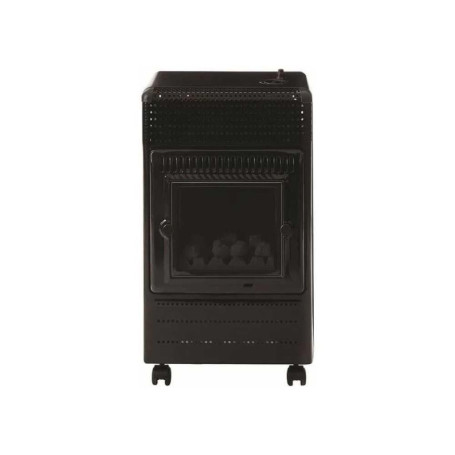 FAVEX - Chauffage d'appoint à gaz Ektor Fire - Intérieur - Brûleur Inox Infra Bleu effet feu de cheminée - 3 Puissances de Chauf