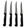 Lot De 4 Couteaux À Steak Fabriqué En France - Set De Couteaux Noir Pour Cuisine, Table, Coupe Tranchante Pour Viande, Couteaux 