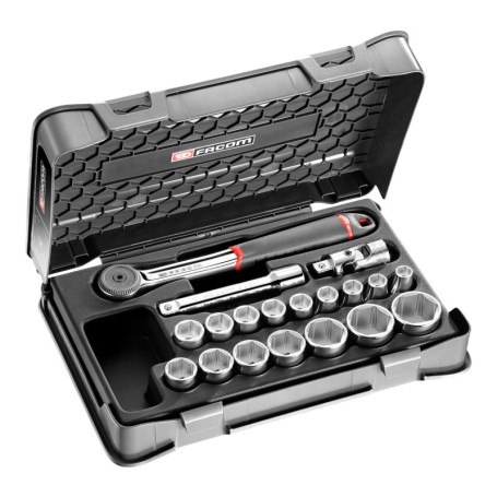 FACOM Coffret cliquet + Douilles 1/2 161-2P6PB