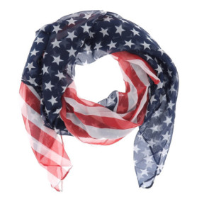 SHIPITNOW Foulard Drapeau Américain Voile - Foulard Drapeau USA - Foulard Fantaisie