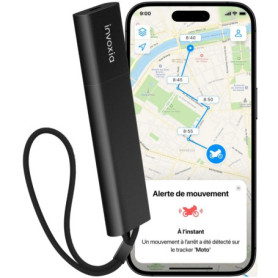 Tracker GPS Invoxia Pro - Localisation en Temps Réel - 1 an d'abonnement inclus - pour Voitures, Motos, Enfants - Alertes de Mou