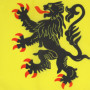 AZ FLAG - Drapeau Nord-Pas-de-Calais - 45x30 cm - Pavillon Province Flandre Française 100% Polyester Avec Deux Cordelettes - 20g