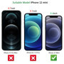 NEW'C Lot de 2, Verre Trempé pour iPhone 12 Mini (5,4 Pouces), Film Protection écran -sans Bulles d'air -Ultra Résistant (0,33mm