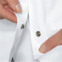 Tunique médicale Femme, col rond, boutons pression (infirmiere pharmicie hopital medecin...) (Taille 1 - S - 38/40) - Blanc