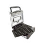 SENYA Gaufrier 2-en-1 - Plaques Interchangeables Gaufres et Croque-Monsieur, Revêtement Antiadhésif, 800W, Argent - SYCK-WM003S