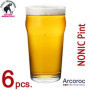 ARCOROC Nonic Pint Beer Glass 570 ML Set of 6