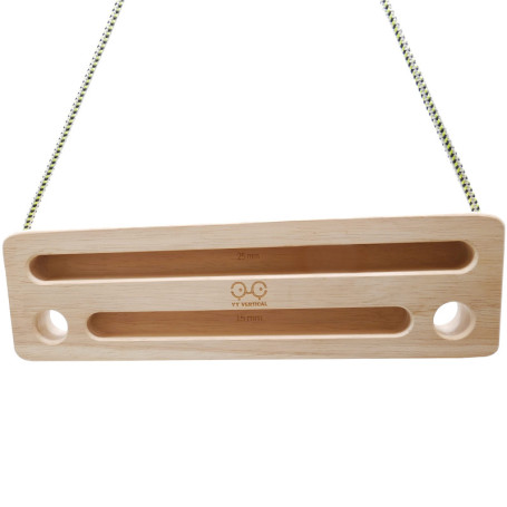 YY Vertical – Travelboard – agrès d’Escalade en Bois – hangboard Compact pour entraînement, Suspension et Musculation – Accessoi