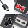 Link-e : 2 X Manette de Jeu et Cable Rallonge Compatible avec la Console Nintendo Mini/Classic NES