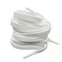 MARKETIFAR Lacets Blancs pour Baskets 100cm-4 Paires Lacets Blancs Plats-Lacet Chaussure-Parfait pour Converse basse et Stan Smi