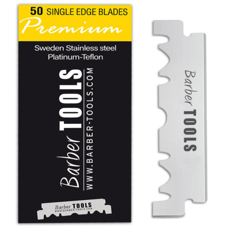 Boite de 50 lames pour rasoir droit coupe-choux lame interchangeable - BARBER TOOLS