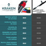 KRAKEN FISHING Scratch pour Canne à pêche [Lot de 6], idéal pour maintenir vos brins de cannes ensemble. Grâce à nos scratchs vo
