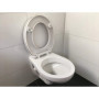 Rehausseur pour siège WC Novara Plus (5 cm) avec rabaissement automatique, l’original de ADOB, blanc, jusqu'à 250 kg