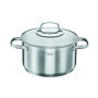 Rösle Elegance Set de 5 casseroles, Acier Inoxydable, avec Couvercle en Verre, sauteuse, marmite, Casserole à Manche, Graduation