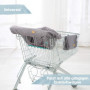 roba Protège Siège Chariot Course - Protection Caddie pour Bébé + Sac à Dos de Transport roba Style - Facile à Nettoyer - Gris