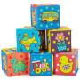 BIECO Cube Bebe Set | Pack de 6 | Cube a Empiler Bebe | Cube Dactivité Bebe | Jeux Bebe Cube Eveil Bébé Jeu Montessori Bebe Jeux