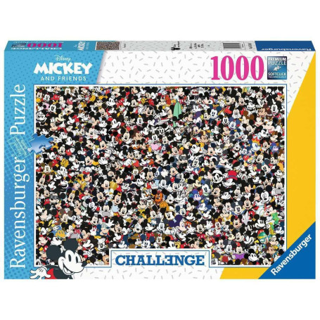 Ravensburger - Puzzle Adulte - Puzzle 1000 p - Mickey Mouse (Challenge Puzzle) - 16744