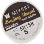 Rayher Fil nylon, doré, 1 bobine, 50m, 0,27cm ø, non élastique, pour perles Delicas, perles de rocailles, bijoux, décorations, N