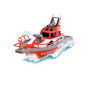 Dickie Toys Toys-201107000 Bateau de Pompiers Radio-commandé 2 canaux 27 MHz, Charge par USB, Vitesse de Pointe 6 km/h, pour Enf