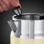 Russell Hobbs Bouilloire Electrique [Design Vintage Premium] Retro Crème (1,7L, 2400W, Ebullition Rapide, Jauge Température Rétr
