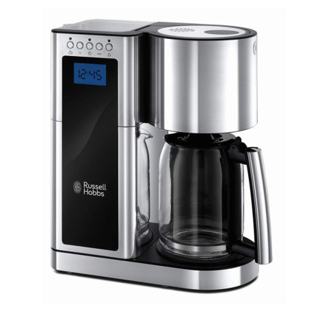 Russell Hobbs Cafetière filtre [Programmable, Technologie WhirlTech pour extraction & arôme optimaux] Elegance (10 tasses, verse