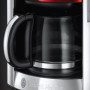 Russell Hobbs Cafetière [Technologie WhirlTech-extraction optimale] Luna rouge (1000W,Verseuse en verre 1,5L, 12 tasses, Program