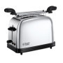 Russell Hobbs Grille Pain [Pour Sandwich & Panini] Chester (2 Fentes larges, Pinces incl., 6 Niveaux de brunissage réglables, Si