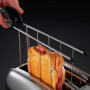 Russell Hobbs Grille Pain [Pour Sandwich & Panini] Chester (2 Fentes larges, Pinces incl., 6 Niveaux de brunissage réglables, Si