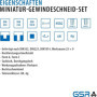 GSR PROFI Set de tarauds miniatures | 30 pièces | Métrique | Tarauds HSS-G M1-M2,5 | Filières métriques | Porte-filières | Bague