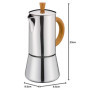 Cilio 343267 Cafetière à Expresso, Acier Inoxydable