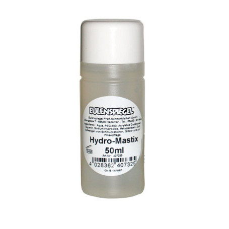 Eulenspiegel 407325 - Hydro-Mastix, colle de scène professionnelle, 50 ml, théâtre, Halloween, carnaval, fête à thème