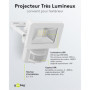 goobay 53878 Projecteur LED avec détecteur de mouvement – Projecteur LED de 10 W – Lumière blanc neutre 4000 K – 850 lm – Angle 