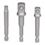 KS Tools - 514.1105 - Jeu de 3 adaptateurs porte-douilles - 6 pans - 1/4" - 3/8" - 1/2"