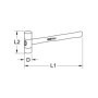 KS TOOLS 140.5212 Maillet à embout nylon 340g - tête Ø35mm - avec manche frêne galbé Multicolore Taille Unique