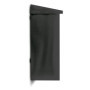 Relaxdays 10018514 Boîte aux lettres murale en fer noir 41 x 37 x 16 résistant aux intempéries