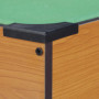 Relaxdays Mini table de billard mini billard jouet aspect bois 2 queues, boules, triangle craie, lxP: 51 x 31 cm, vert