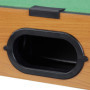 Relaxdays Mini table de billard mini billard jouet aspect bois 2 queues, boules, triangle craie, lxP: 51 x 31 cm, vert