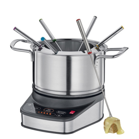 Spring Kit de fondue électrique pour 6 personnes - Régulation optimale de la température - Pour fondue au fromage, à l'huile ou 