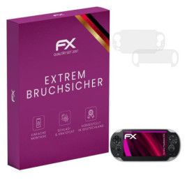 atFoliX Protection Écran Film de verre en plastique compatible avec Sony PlayStation Vita Verre film protecteur, 9H Hybrid-Glass